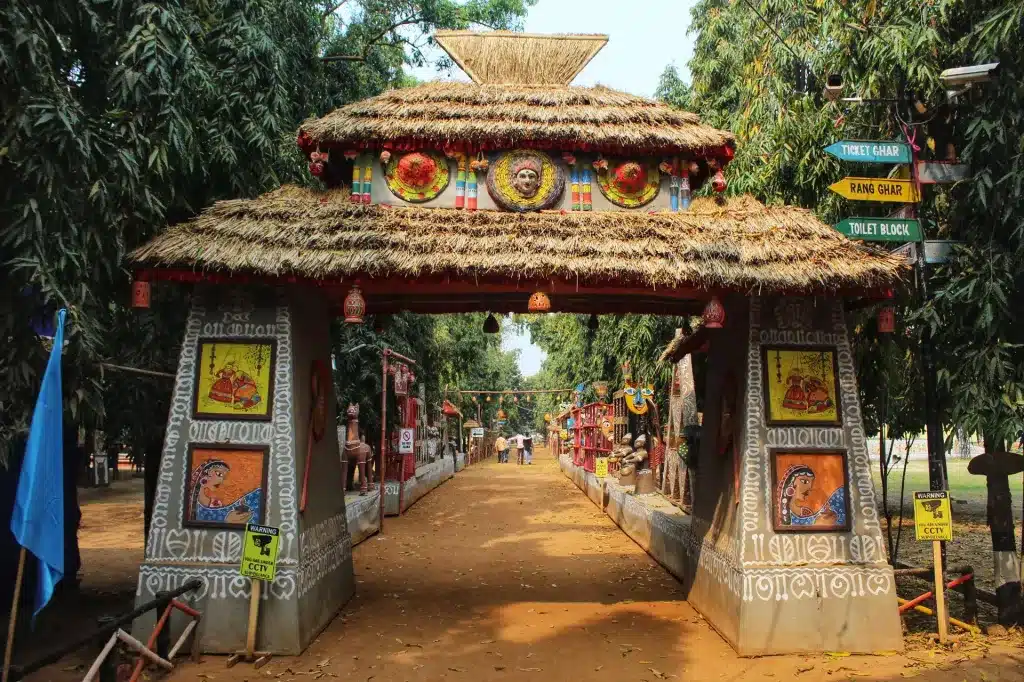 weekend getaways from Howrah - Shantiniketan Srijani silpagram (Traditional Hut)